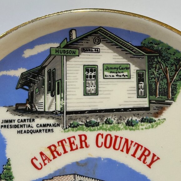 Carter Country Plains Georgia Small Ceramic Souvenir Plate - Picture 4 of 10